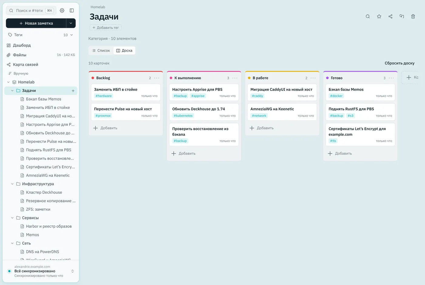 Доска Kanban
